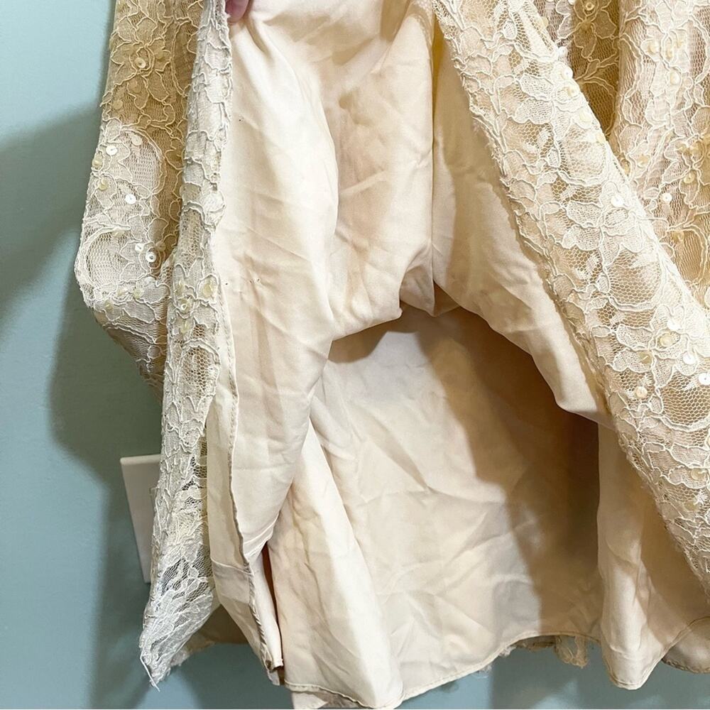 Mori Lee Lace‎ Bridesmaid Dress Cream - Picture 15 of 16